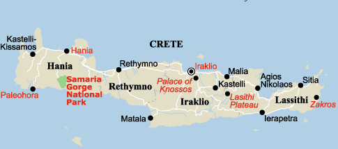 Crete map